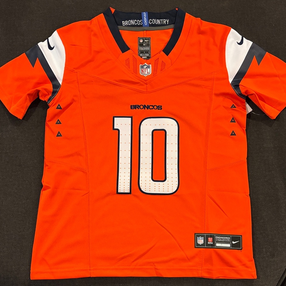 Youth Bo Nix Denver Broncos Nike Game Jersey - Orange
Stitched